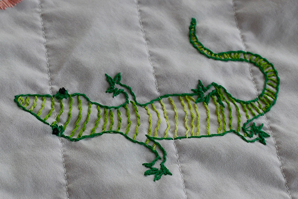 LA Baby Blanket Lizard