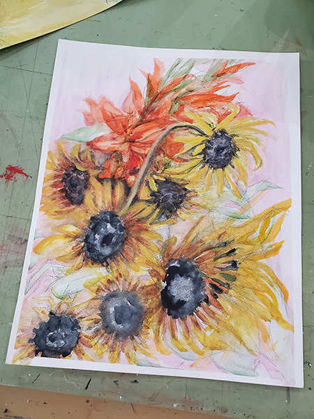 Sunflower Plein Air Demo 2023